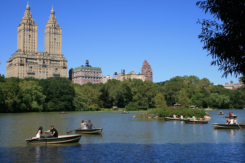 New York City Rowing on Lake